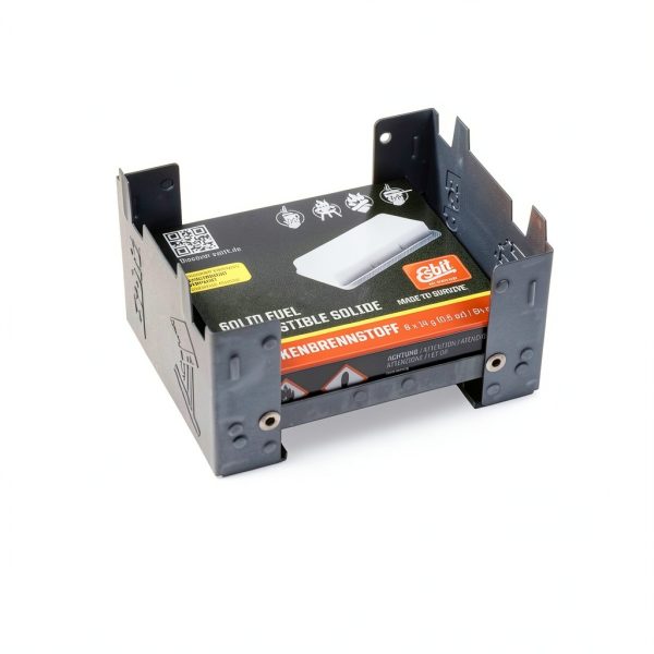 Esbit Ultralight Folding Pocket Stove with Six 14g Tablets Steel-3