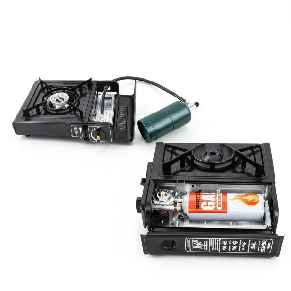7800 BTU Dual Fuel Camp Stove REDPANT Butane/Propane Case-1