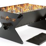 Portable Charcoal Grill GasOne 15in Foldable BBQ Grill Black CG-15F-0