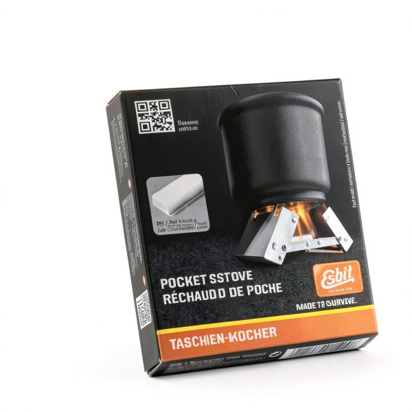 Esbit Ultralight Folding Pocket Stove with Six 14g Tablets Steel-2