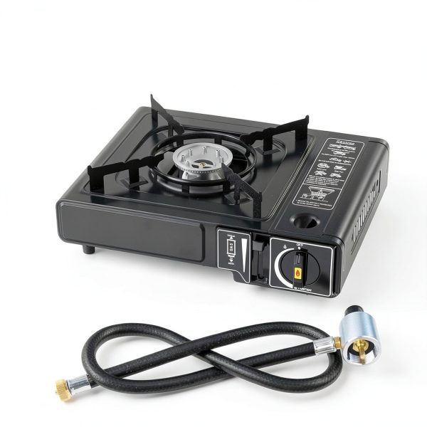 7800 BTU Dual Fuel Camp Stove REDPANT Butane/Propane Case-4